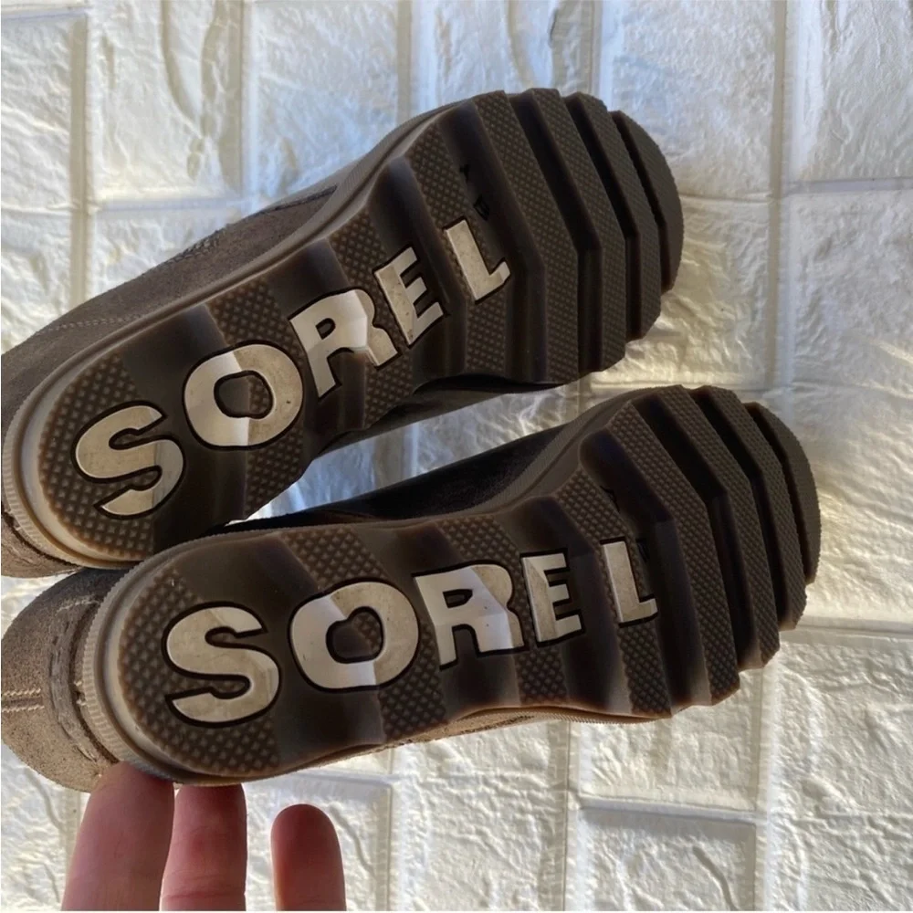 Sorel Joan of Arctic Wedge Zip-Up Ankle Boot Suede Leather Waterproof Bootie 9